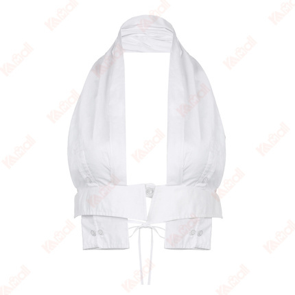 crop tank top hanging neck type